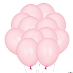 11" Light Pink Latex Balloons - 12 Pc.