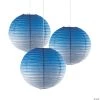 Ombre Hanging Paper Lanterns - 3 Pc.