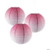 Ombre Hanging Paper Lanterns - 3 Pc.