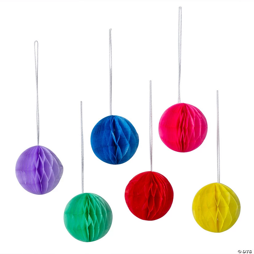 2" Mini Honeycomb Ceiling Decorations - 12 Pc. 1 2" Mini Honeycomb Ceiling Decorations - 12 Pc.