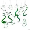 Solid Color Hanging Swirl Decorations - 12 Pc.