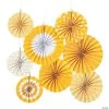 Hanging Paper Fan Assortment - 8 Pc.