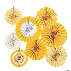 Hanging Paper Fan Assortment - 8 Pc.