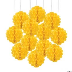 Hanging Tissue Paper Balls - 12 Pc.