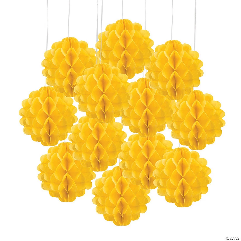 Hanging Tissue Paper Balls - 12 Pc. 1 Hanging Tissue Paper Balls - 12 Pc.