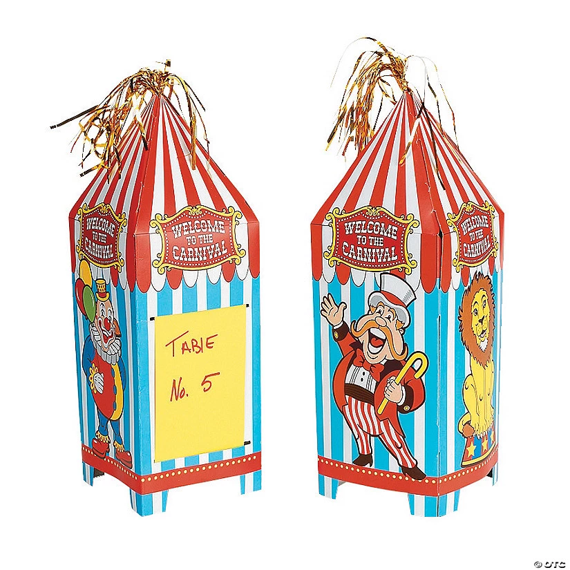 Big Top Tabletop Centerpieces - 6 Pc. 1 Big Top Tabletop Centerpieces - 6 Pc.