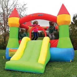 Bounceland Castle Bounce House with Hoop & Slide -Carnival Sales Store bounceland castle bounce house with hoop and slide14097506 a05