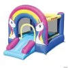 Bounceland Rainbow Unicorn Bounce House with Slide