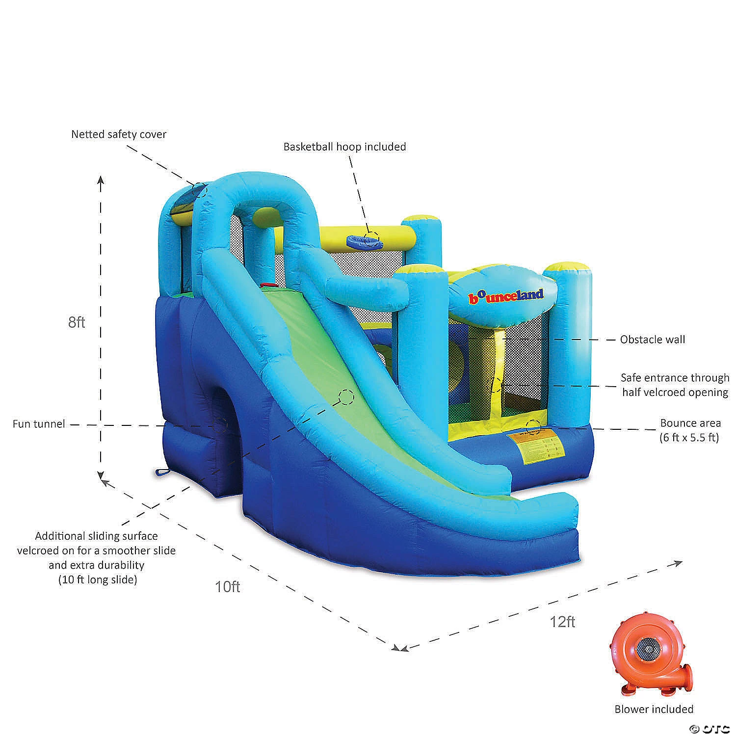 Bounceland Ultimate Combo Inflatable Bounce House with Ball Pit 3 Bounceland Ultimate Combo Inflatable Bounce House with Ball Pit - Image 3