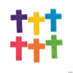 Bright Cross Mini Maze Puzzles - 72 Pc.