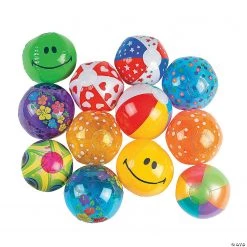 Bulk Inflatable 5" Mini Beach Ball Assortment - 50 Pc.
