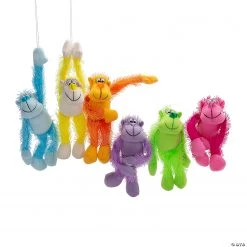 Bulk Long Arm Neon Stuffed Gorillas - 72 Pc. -Carnival Sales Store bulk long arm neon stuffed gorillas 72 pc 13956496 a02