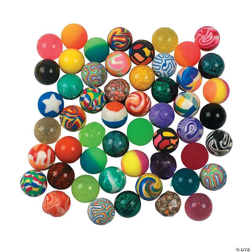 Bulk Mega Bouncy Ball Assortment - 250 Pc. 1 Bulk Mega Bouncy Ball Assortment - 250 Pc.