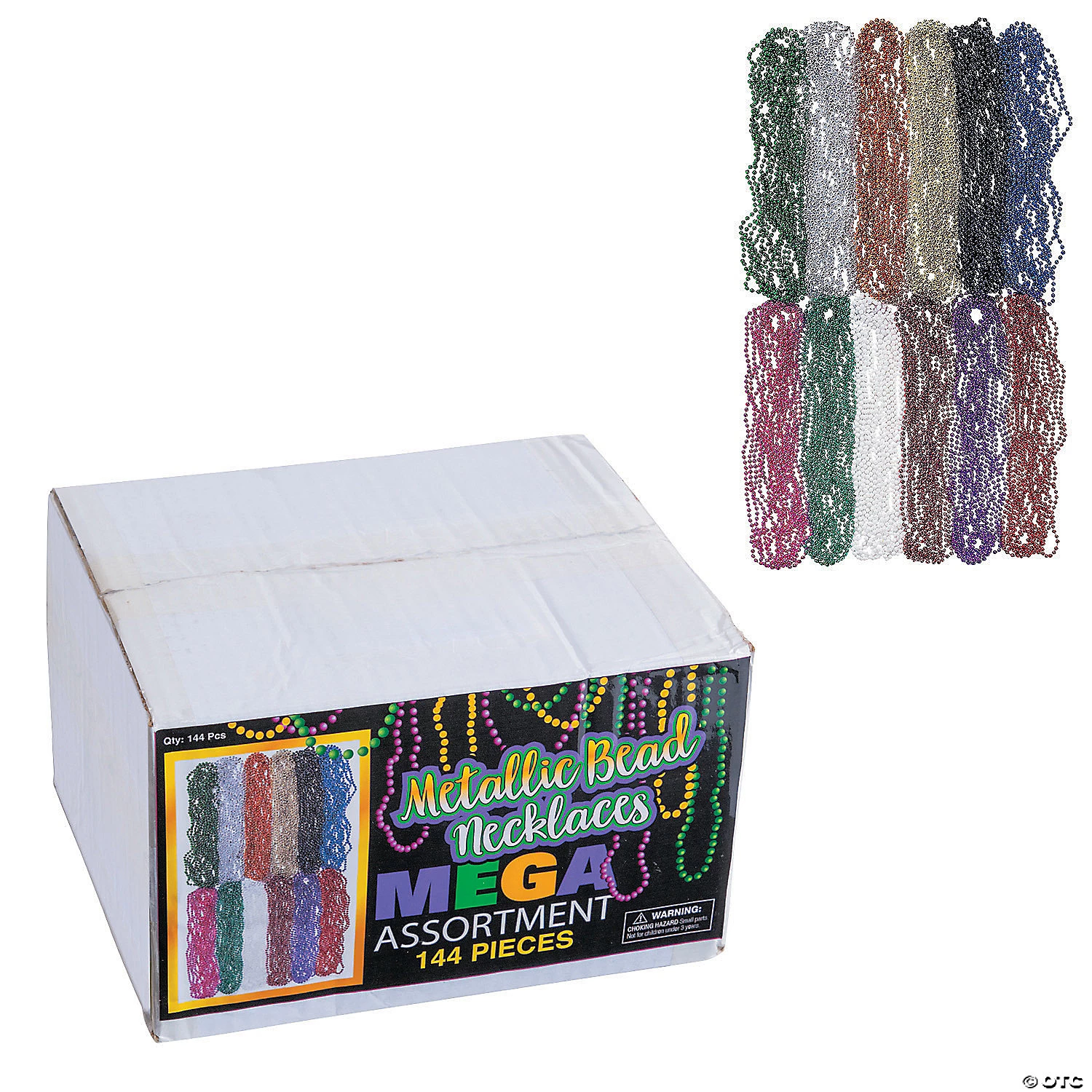 Bulk Metallic Bead Necklace Assortment - 144 Pc. 3 Bulk Metallic Bead Necklace Assortment - 144 Pc. - Image 3
