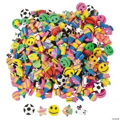 Bulk Mini Eraser Assortment - 500 Pc.