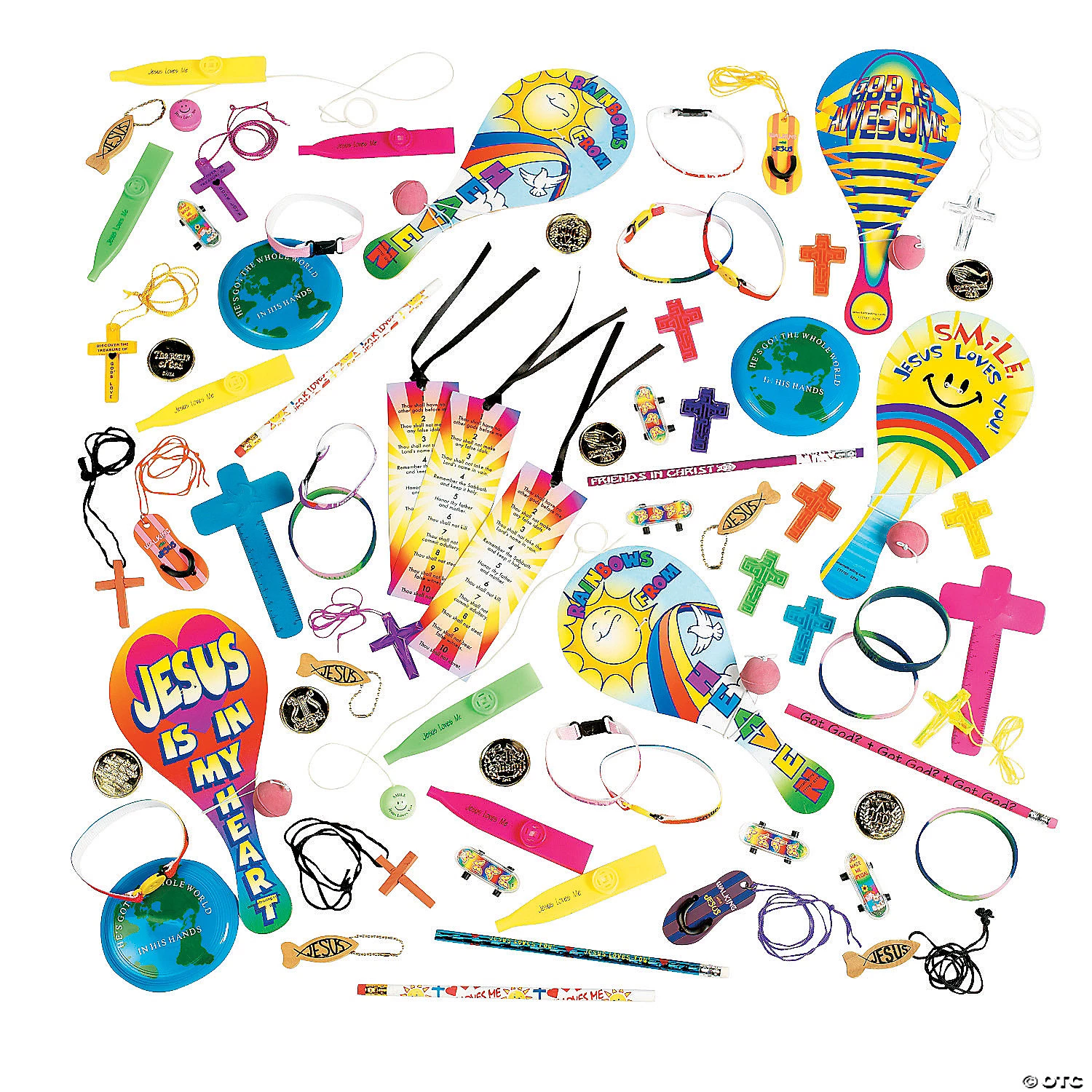 Bulk Religious Novelty Assortment - 250 Pc. 1 Bulk Religious Novelty Assortment - 250 Pc.