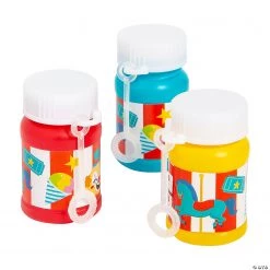 Carnival Mini Bubble Bottles - 24 Pc.