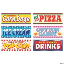 Carnival Sign Cutouts - 6 Pc.