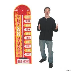 Carnival Strength Test Lifesize Cardboard Stand-Up