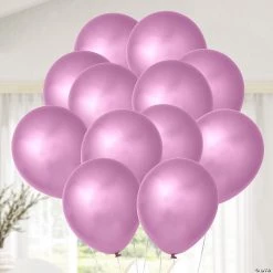 Chrome 11" Latex Balloons - 25 Pc. 5 Chrome 11" Latex Balloons - 25 Pc. -Carnival Sales Store chrome mauve 11 latex balloons 25 pc 13838711 a02