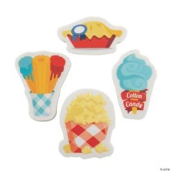 County Fair Carnival Food Scented Erasers - 24 Pc.