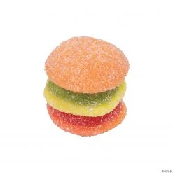 Efrutti® Mini Burger Sour Gummi Candy - 60 Pc. 4 Efrutti® Mini Burger Sour Gummi Candy - 60 Pc. -Carnival Sales Store efrutti sup sup mini burger sour gummi candy 60 pc 13826430 a01