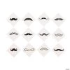 Fingerstache Temporary Tattoo Assortment - 72 Pc.