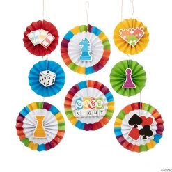 Game Night Hanging Decorations - 8 Pc.