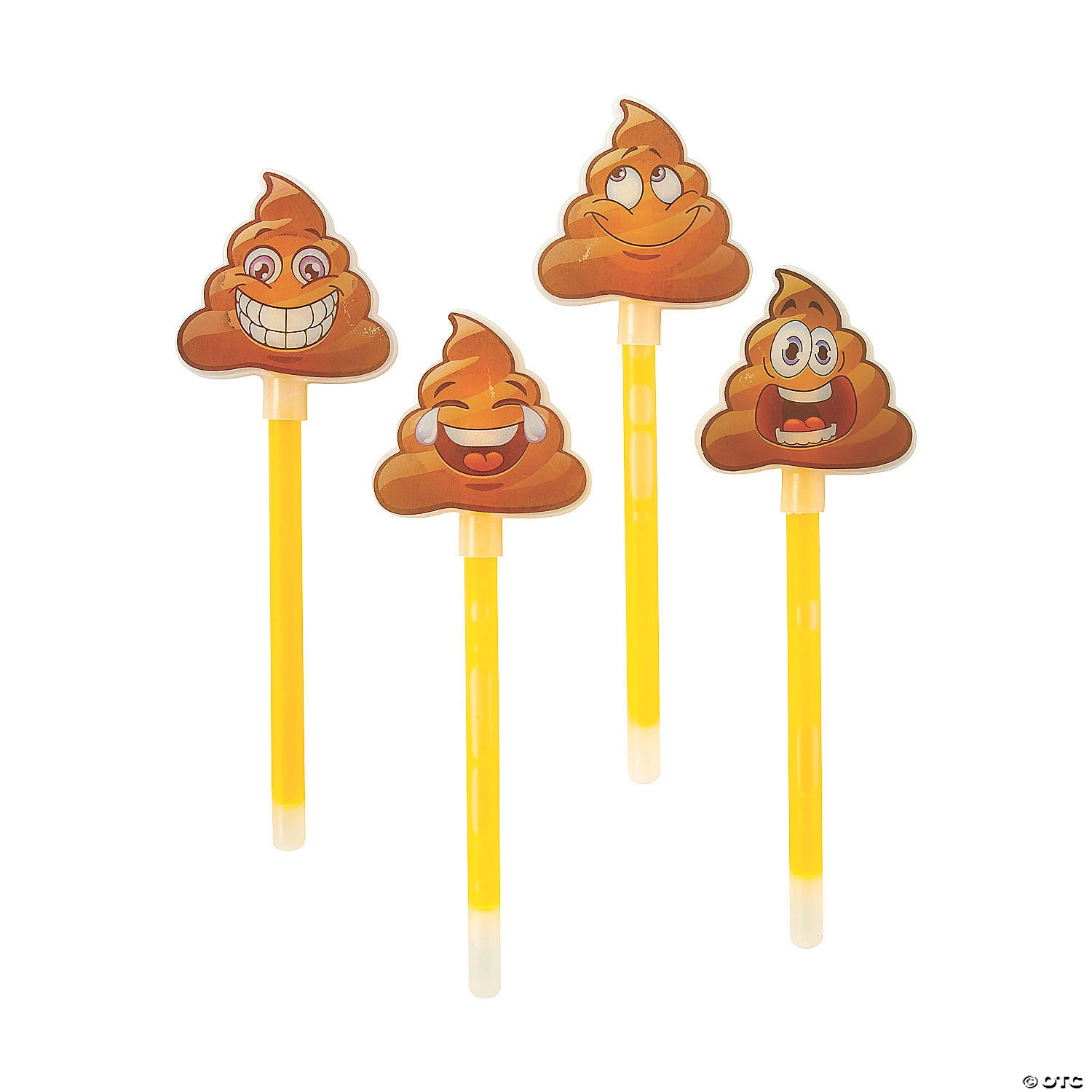 Glow Poop Emoji Wands - 12 Pc. 2 Glow Poop Emoji Wands - 12 Pc. - Image 2