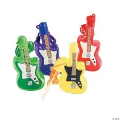 Guitar Bubble Bottle Necklaces - 12 Pc.