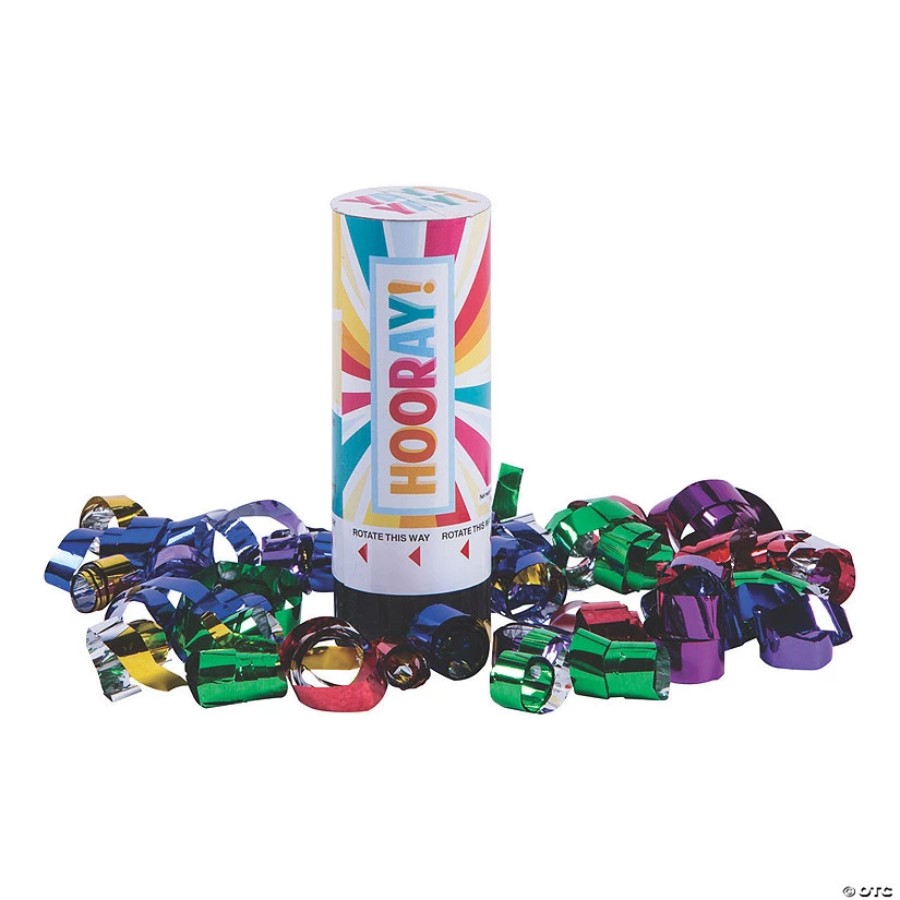 Happy Day Confetti Poppers - 12 Pc. 1 Happy Day Confetti Poppers - 12 Pc.
