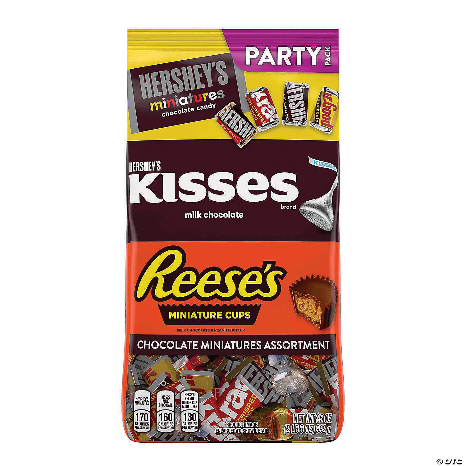 HERSHEY'S, REESE'S, KISSES Milk Chocolate Candy Assortment, 35 oz 1 HERSHEY'S, REESE'S, KISSES Milk Chocolate Candy Assortment, 35 oz