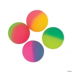 Icy Two-Tone Bouncy Ball Assortment - 48 Pc.