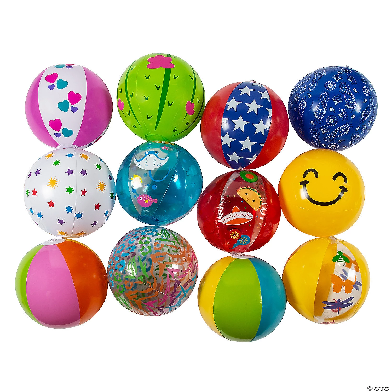 Inflatable 11" Medium Beach Ball Assortment - 25 Pc. 1 Inflatable 11" Medium Beach Ball Assortment - 25 Pc.