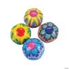Inflatable 5" Tie-Dyed Mini Beach Balls - 12 Pc.