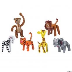 Inflatable Zoo Animal Assortment - 12 Pc.