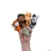 Jungle & Farm Animal Stuffed Finger Puppets - 12 Pc.