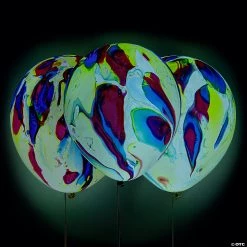 Light-Up Marble 9" Latex Balloon Assortment - 3 Pc.
