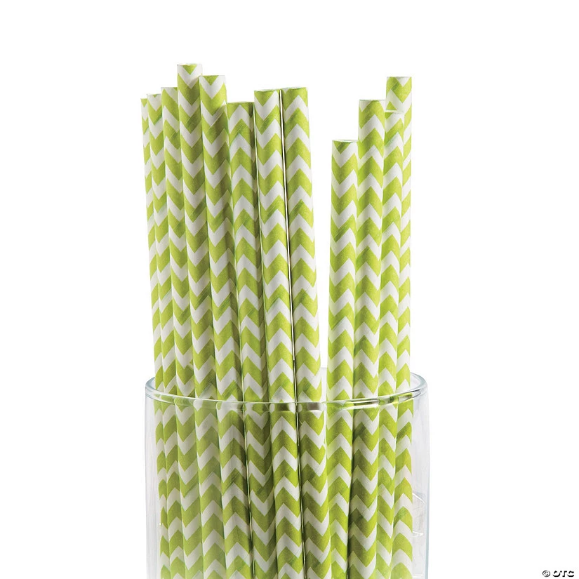 Chevron Paper Straws - 24 Pc. 1 Chevron Paper Straws - 24 Pc.