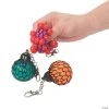 Mesh-Covered Squeeze Ball Backpack Clips - 12 Pc.
