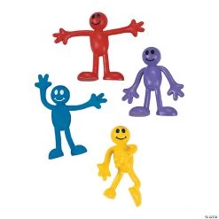 Mini Smile Face Bendables - 48 Pc.
