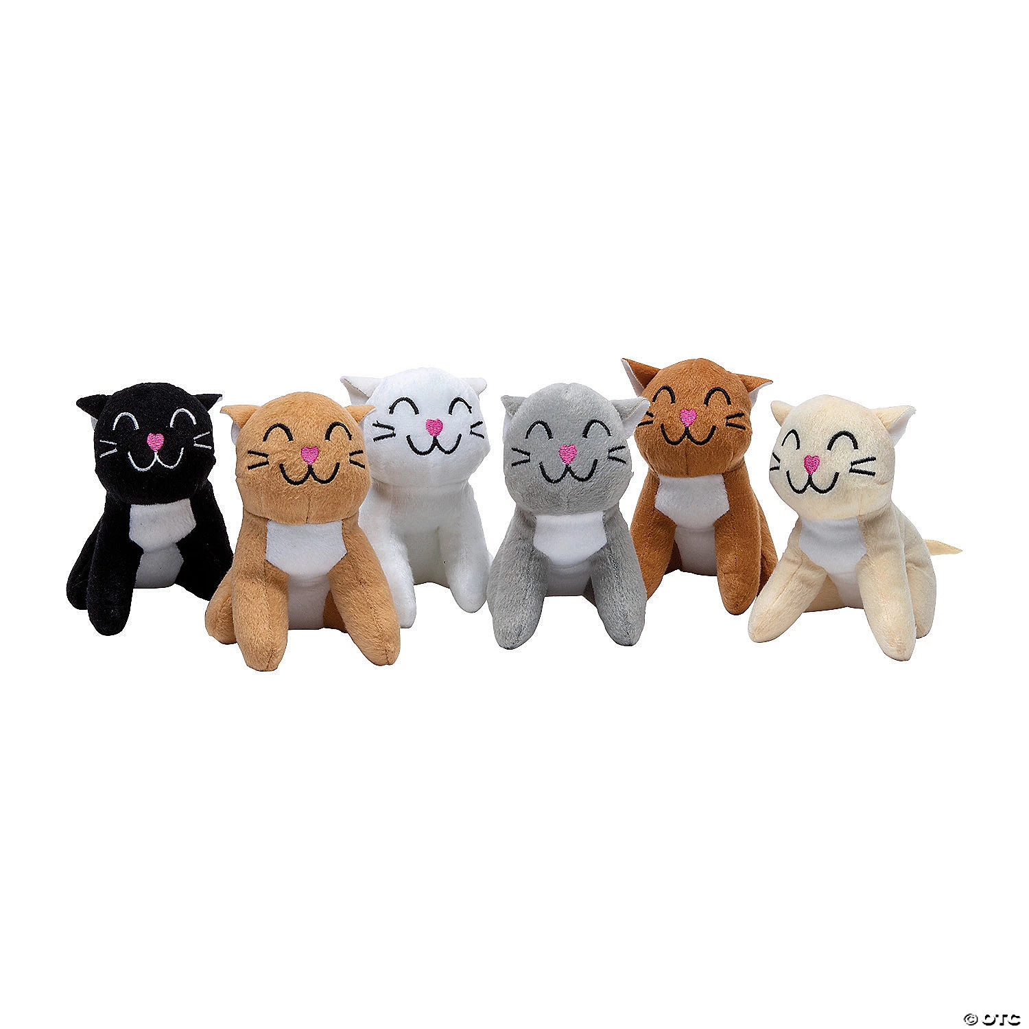 Mini Smiling Stuffed Cats - 12 Pc. 2 Mini Smiling Stuffed Cats - 12 Pc. - Image 2