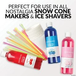 Nostalgia 16-Ounce Snow Cone Syrups and Supplies Party Kit -Carnival Sales Store nostalgia 16 ounce snow cone syrups and supplies party kit14123773 a03