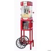 Nostalgia 47" Retro Popcorn Cart 2.5 Oz. Kettle, Red