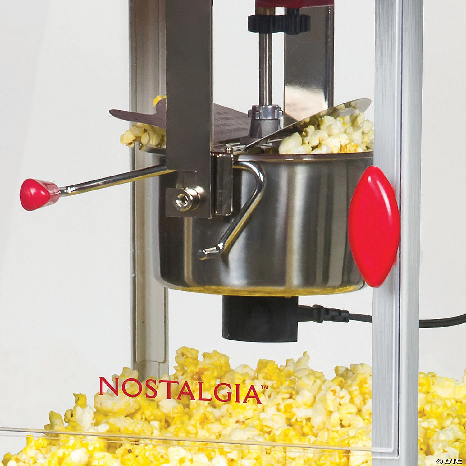 Nostalgia 48" Popcorn Cart 2.5-Ounce, Red/White 3 Nostalgia 48" Popcorn Cart 2.5-Ounce, Red/White - Image 3