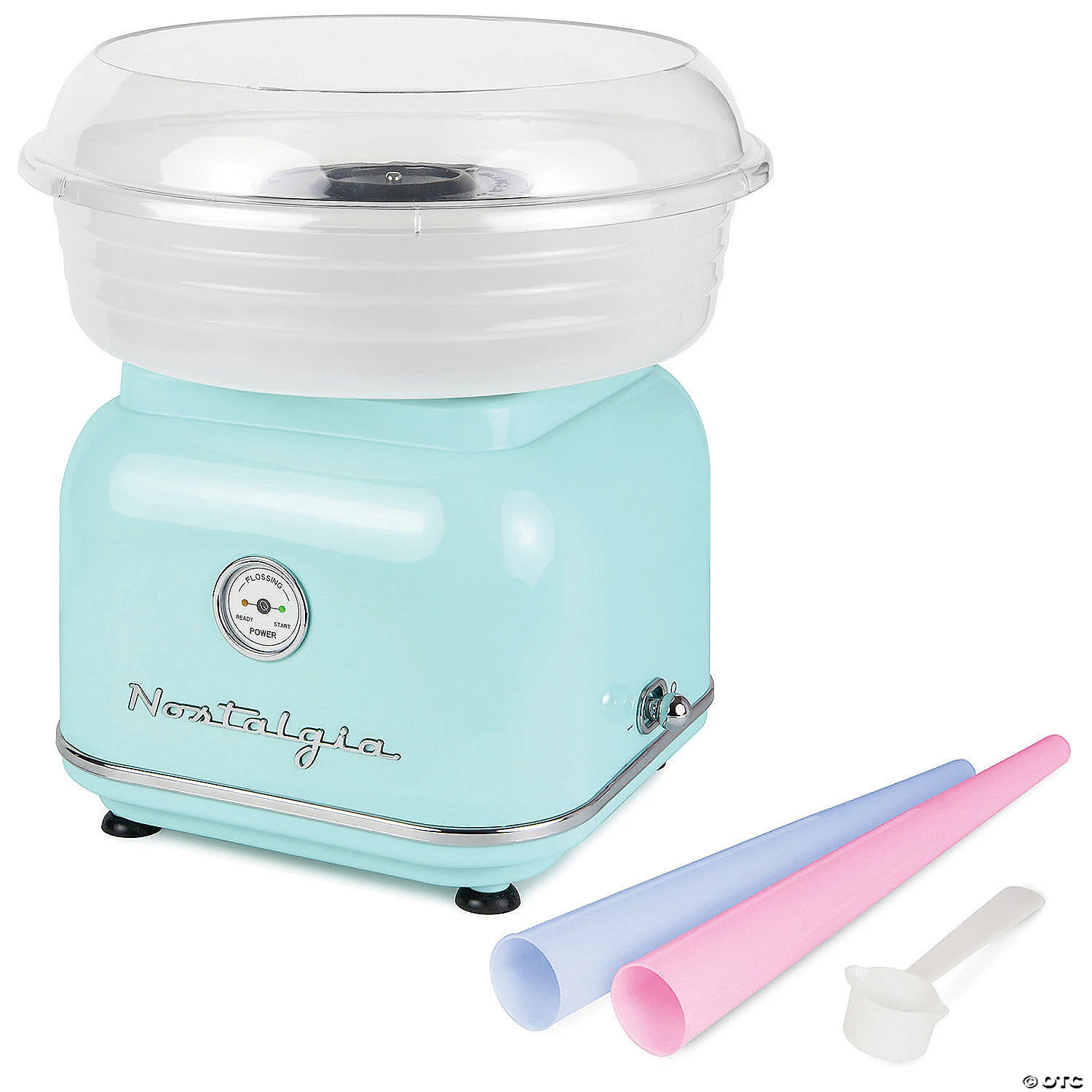Nostalgia Classic Retro Cotton Candy Maker, Aqua 2 Nostalgia Classic Retro Cotton Candy Maker, Aqua - Image 2