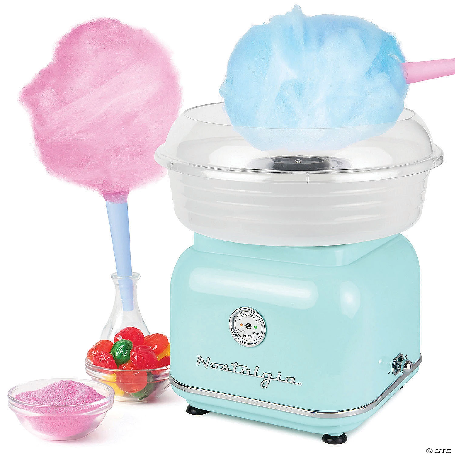 Nostalgia Classic Retro Cotton Candy Maker, Aqua 3 Nostalgia Classic Retro Cotton Candy Maker, Aqua - Image 3