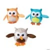 Plump Stuffed Owls - 12 Pc.
