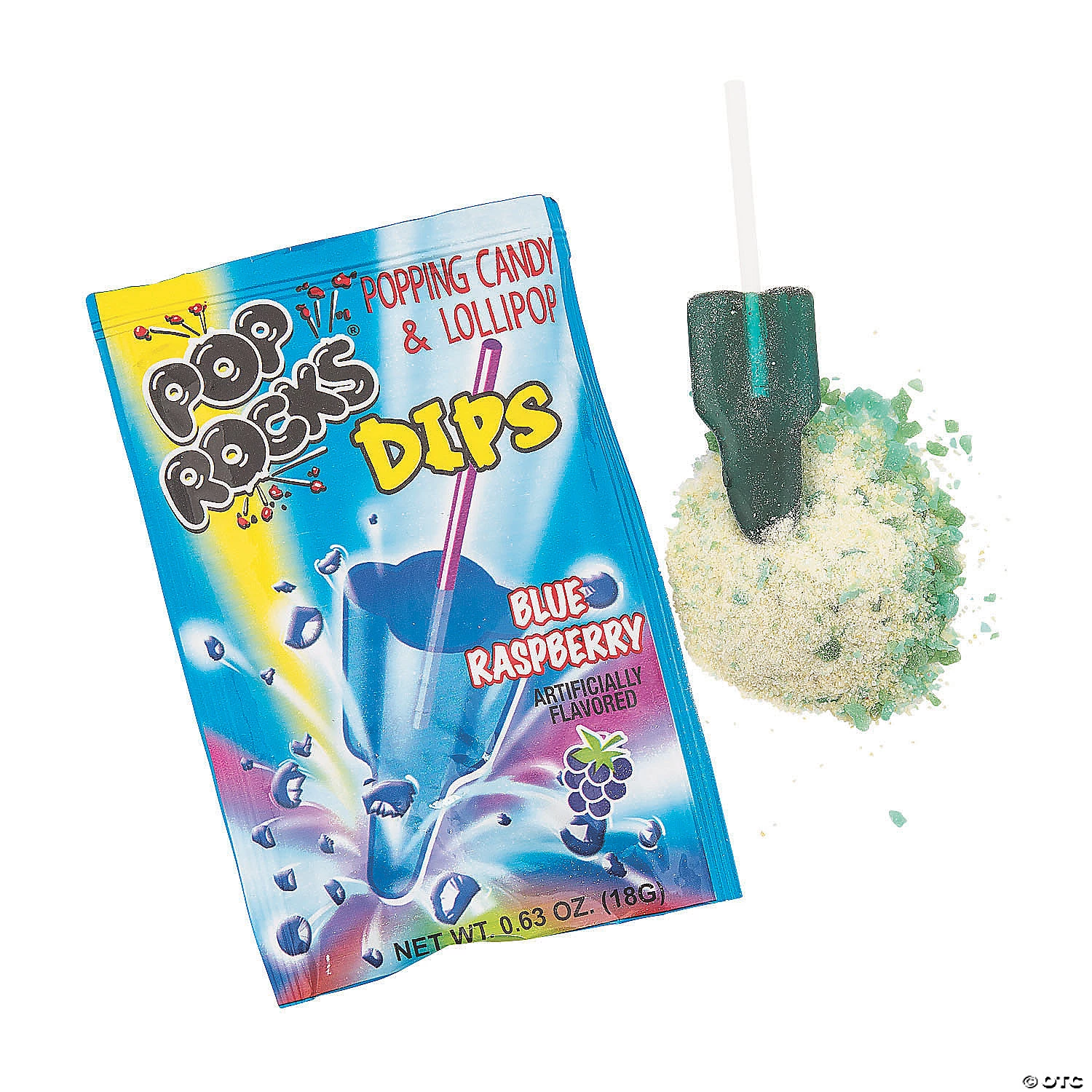 Pop Rocks® Blue Raspberry Dips - 18 Pc. 2 Pop Rocks® Blue Raspberry Dips - 18 Pc. - Image 2
