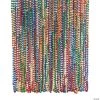 Rainbow Mardi Gras Bead Necklaces - 48 Pc.